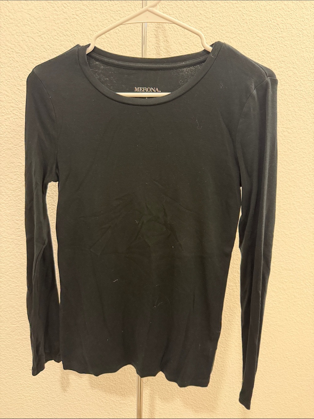 🎉SALE!!! Merona Black Women's Long-Sleeve Crewneck Tee